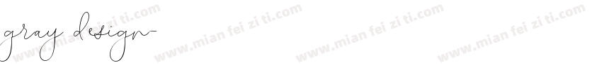gray design字体转换